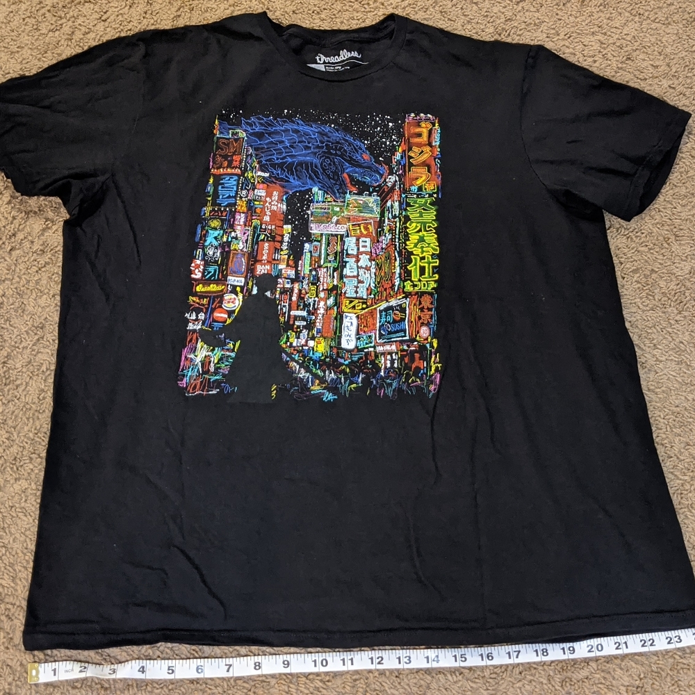 Men's XL Threadless Godzilla shirt